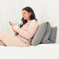 thumbnail image 5 of Imaginarium Memory Foam Fun Pillow with Fiber-Filled Body Topper and Cool-to-the-Touch Cover, Gray, 5 of 6