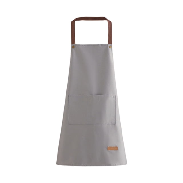 Household Kitchen Aprons Antis-work And Dirt-resistants Waterproof And Oil-proof Fashionable Unisex Style With Pockets In Four Colors