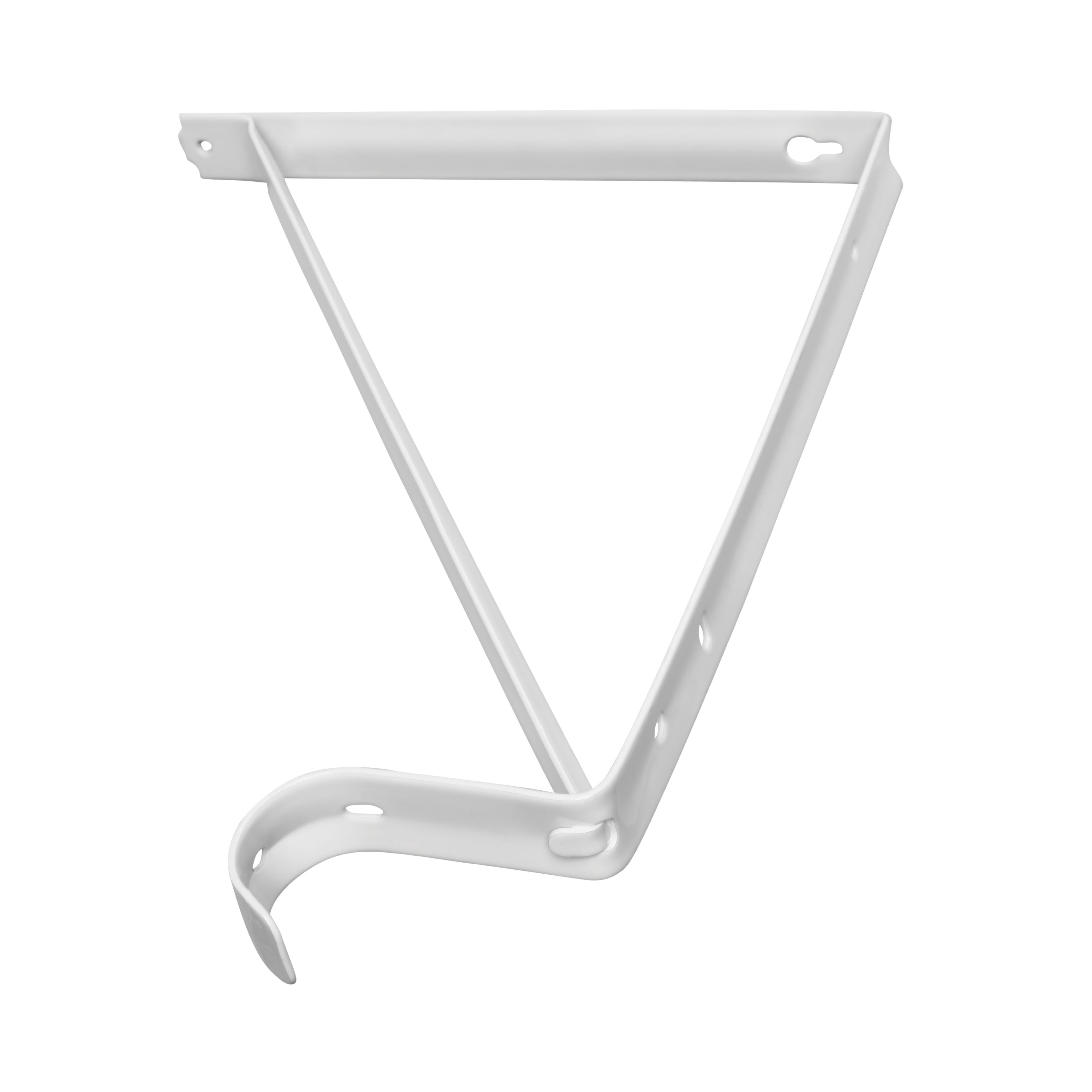 Hyper Tough Closet Rod Bracket, White,1 Pack ,12 in,(Actual Use Dimensions: 9.3 in x 12.8 in)