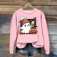 thumbnail image 2 of Jkety Halloween Tshirts Women T Shirts for Women Casual Western Graphic Pullover Tops Hoodies Tees Cowgirls Country Outfits(Pink,S), 2 of 4