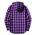 thumbnail image 6 of Plaid Hoodie Jacket for Men Ghalytn Buffalo Check Sweatshirt - Casual Zip Up with Pockets, 6 of 6