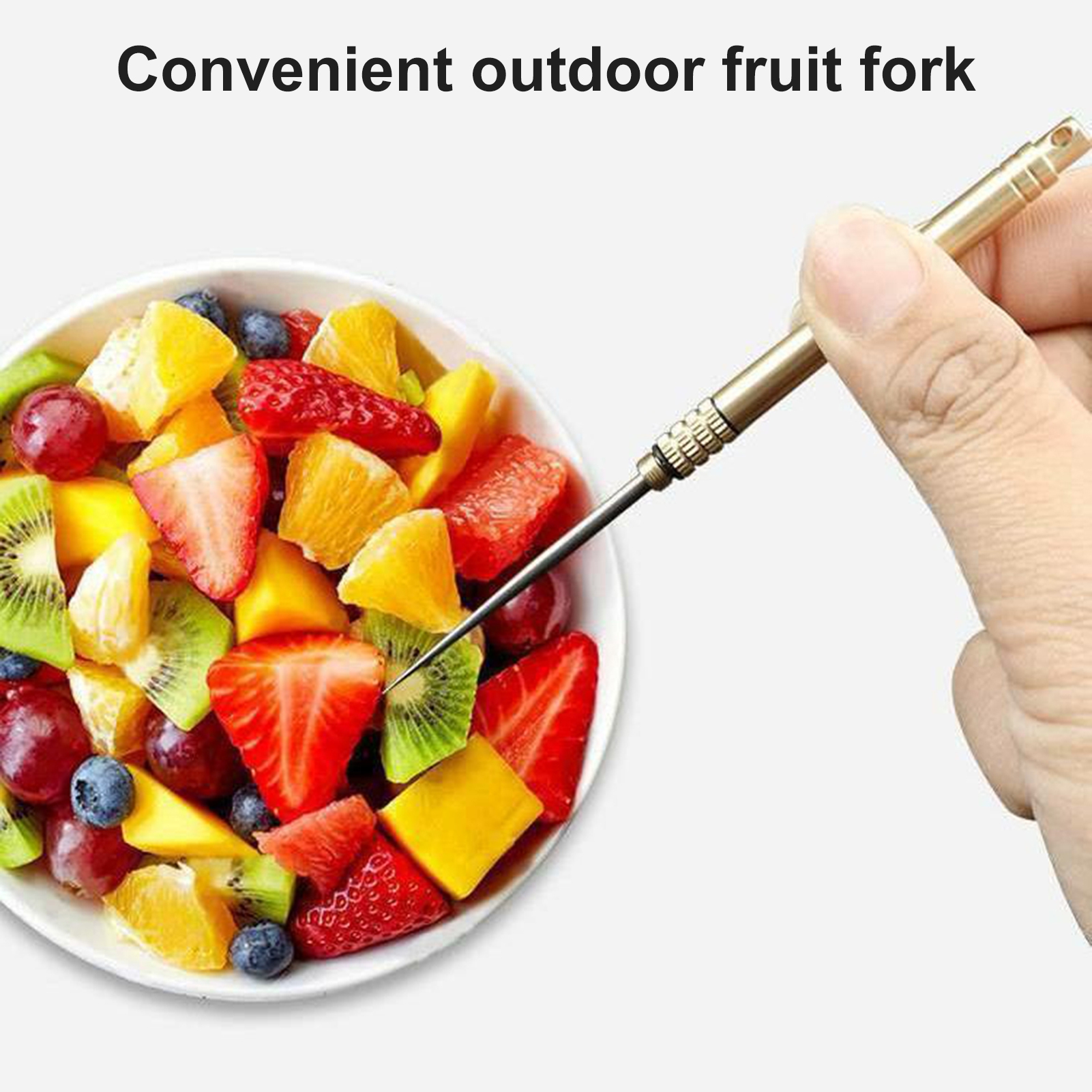 Realyc Toothpick Edible Fruit Tools Comfortable Grip Practical Pocket