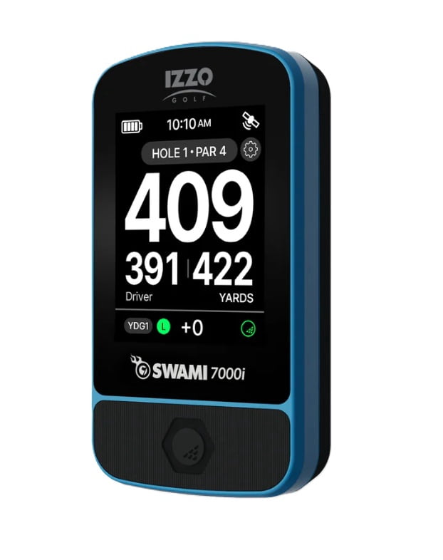 IZZO Swami Golf GPS Rangefinder - Color Display & Scorekeeper, Blue