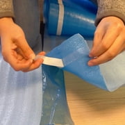 Dekorman Flooring Underlayment 2-in-1 Premium Cushioning & Sound Reduction Blue Foam with DIY Overlapping Lip, Tape and Vapor Barrier for Enhanced Moisture Protection 2 mm T (100 Sq.ft/Roll, 5 Rolls)