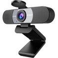 thumbnail image 1 of Webcam with Tripod, 1080P Webcam with Microphone, Adjustable Height Mini Tripod, C960 Web Camera with Privacy Cover, Plug &  with Stand for Zoom/Skype/YouTube/FaceTime, 1 of 9