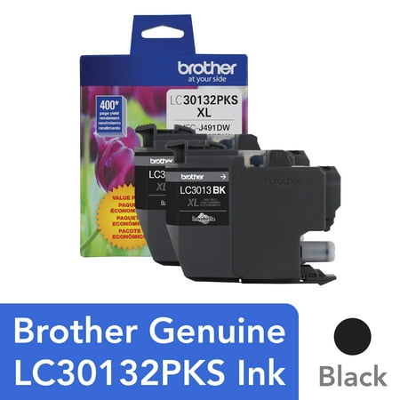 Brother Genuine LC30132PKS High-yield Black Printer Ink Cartridges