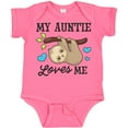 thumbnail image 3 of Inktastic My Auntie Loves Me with Sloth and Hearts Boys or Girls Baby Bodysuit, 3 of 5