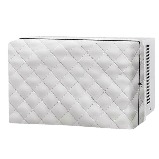 Window Air Conditioner Cover Indoor Adjustable Anti Rust Cover With Elastic Straps And Drawstring 53x38x9 cm