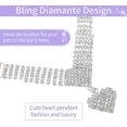 thumbnail image 5 of Liangnv Collar para Perros con Diamantes De Imitación - Collares para Gatos para Niñas Gatos Collar para Perros Brillante Collar con Colgante En Forma De Corazón Collar Suave Y Ajustable para Per, 5 of 5