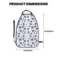 thumbnail image 2 of Fuzoiu blue Snowflake Prints Print 2 Pack Kick Mat Back Seat Protector With 3 Storage Pockets, Universal Car Seat Back Organizer For Kids Pets, Waterproof Backseat Protector For Most Car, 2 of 8