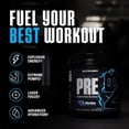 thumbnail image 2 of NutraBio PRE Workout Powder - New Formula- Sustained Energy, Mental Focus, Endurance - Beta Alanine, Caffeine, Electrolytes - 20 Servings - Blue Razz, 2 of 9