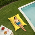 thumbnail image 2 of Covers & all Versatile Flat Bean Bag Featuring Sunbrella fabric, UV Resistant, Ideal for Waterproof Bean Bag - Canvas Sunflower (L, 63 L × 47 W × 10 H inch)(Beans not included), 2 of 6