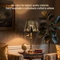 thumbnail image 6 of Metal Lamp Shade, AEELLEEA Barrel Mini Lampshade cover for Table Lamp and Floor Light with Trees Pattern, 5X9X7in Spider, 6 of 8