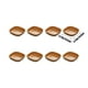 thumbnail image 3 of Platos de Cartón con Veta de Madera, Diseño Desechable Resistente, Color Marrón Natural, Vajilla Versátil para Fiestas, Reuniones Familiares y Picnics, Tamaño 14,5 X 14,5 Cm, Plato Individual., 3 of 6