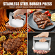 thumbnail image 2 of 2 piezas de prensa para hamburguesas, prensa para hamburguesas, prensa para aplastar redonda y cuadrada de 5,5 pulgadas para herramienta para aplastar hamburguesas, 2 of 4