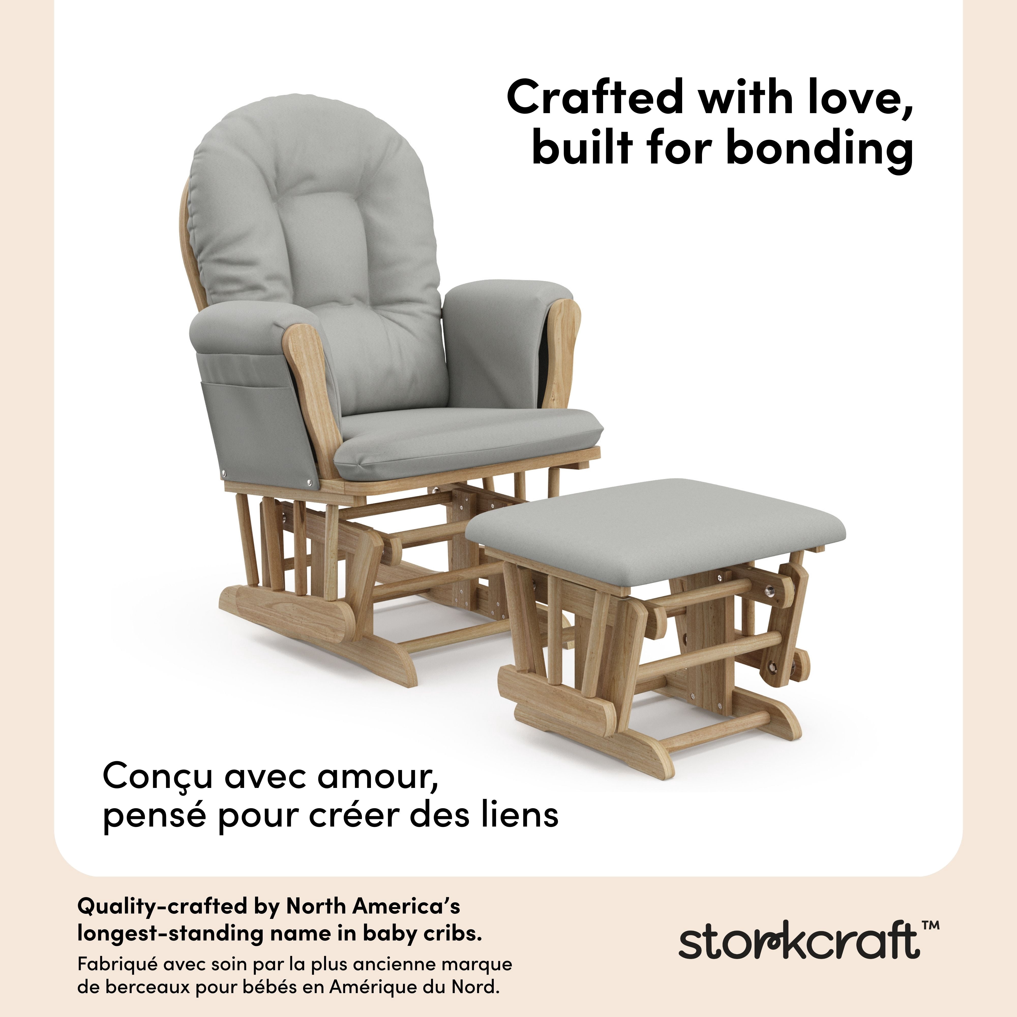 Chaise et repose-pieds Storkcraft Hoop