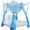 Blue, variant on 4 Corner Hanging Bed Canopy Cover Net Bedding or Outdoors Netting Fit Twin, Full, Queen, King Bed Protection Bedroom Decorative,75"W x 84"L