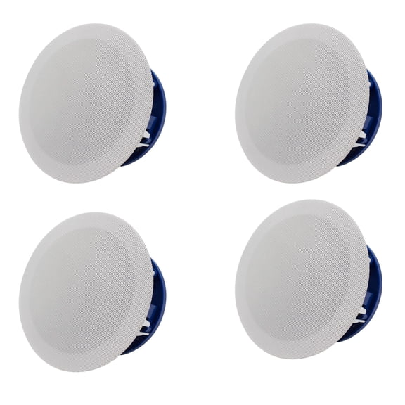 YONIQ in-Ceiling Speakers 5 Inch, 8 Ohm Passive Home Audio Ceiling Speaker System, Flush Mount High Fidelity Sound for Home Theater, Kitchen, Living Room (4Pack)