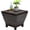 Brown, variant on CHTER Outdoor Side Table with Storage, 13-Gallon Patio Deck Box Outdoor Wicker Side Table for Poolside Balcony Storage Table (Brown, Trapezoid)