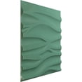 thumbnail image 2 of 19 5/8"W x 19 5/8"H Serina EnduraWall Decorative 3D Wall Panel, Universal Pearl Metallic Sea Mist (Covers 2.67 Sq. Ft.), 2 of 6
