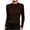 #09 Coffee, variant on AloohaidyvioNo Boundaries Womens Long Sleeve Tops Crew Neck Slim Fit Tees Fall Soft Casual Stretchy Lace Shirts