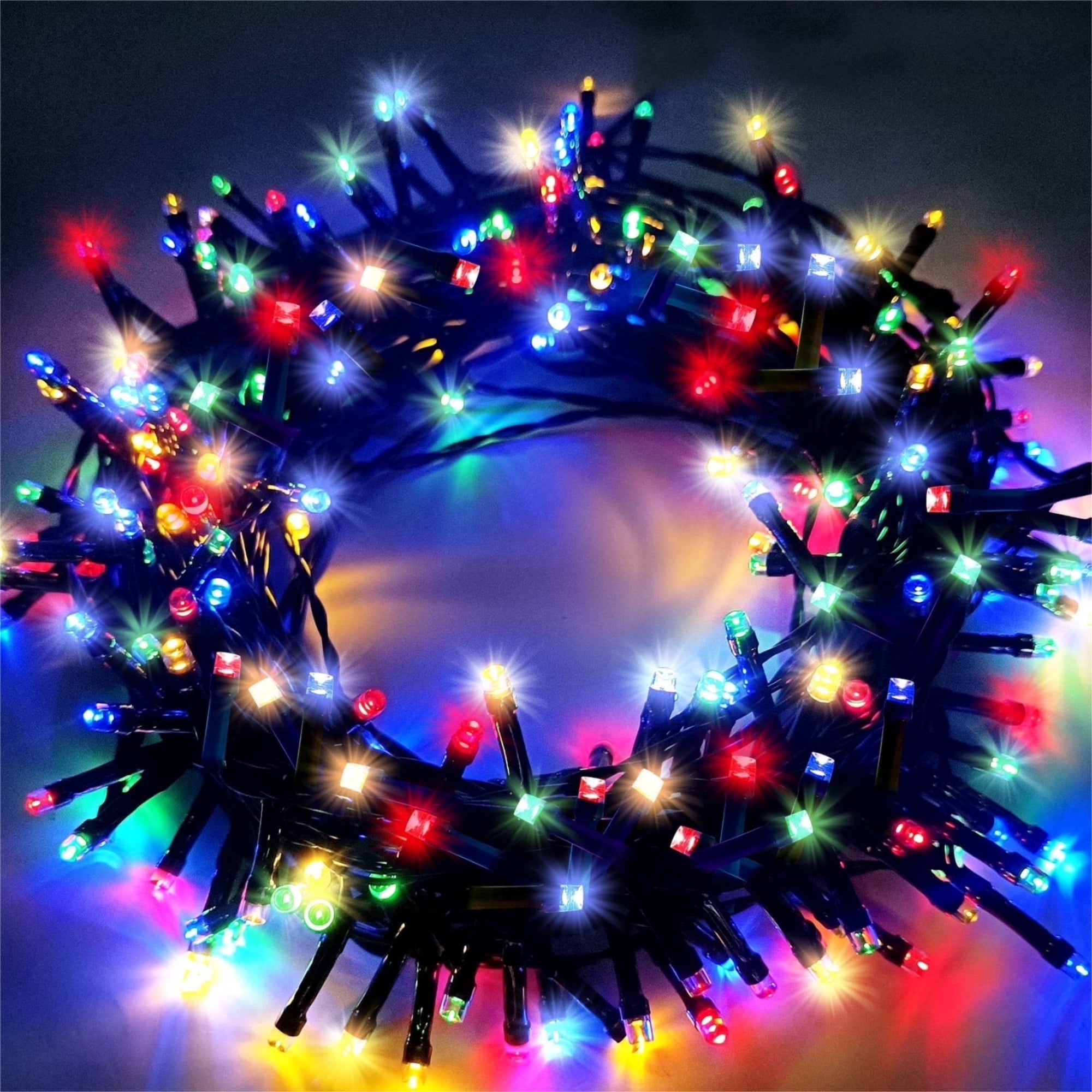 Scidweet Christmas String Lights, 105 FT 300 LED Twinkle Fairy Lights for Indoor Outdoor Christmas Tree Home Xmas Decorations, Multicolor