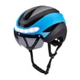 thumbnail image 4 of Casco de bicicleta con casco de bicicleta ligero, cómodo casco deportivo para adultos para escalar, en bicicleta, desplazarse, patinar al aire Azul negro, 4 of 8