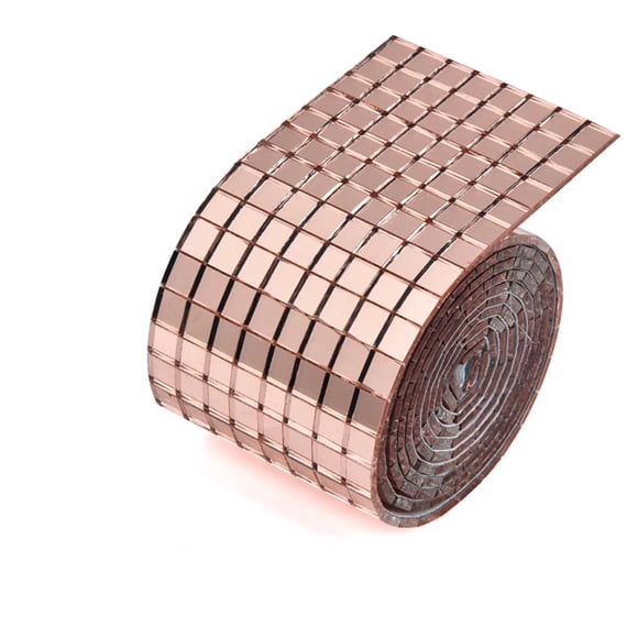Toystoory Adhesivo de pared de azulejo para sala de estar, adhesivo de vidrio autoadhesivo para barra de oficina en casa, decoración de superficie de Decoración Oro rosa Toystoory HA067752-03