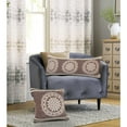 thumbnail image 2 of LR Home Floral Medallion Throw Pillow with Striped Border, 2 of 10