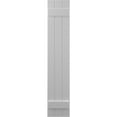 thumbnail image 5 of Ekena Millwork 10 1/2"W x 67"H Americraft Three Board (2 Batten) Exterior Real Wood Joined Board-n-Batten Shutters (Per Pair), Primed, 5 of 10