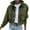 Army Green, variant on asdoklhq Womens Plus Size Coats Clearance Fashion Womens Solid Color Autumn and Winter Long Sleeves Cardigan Zipper Keep Coat
