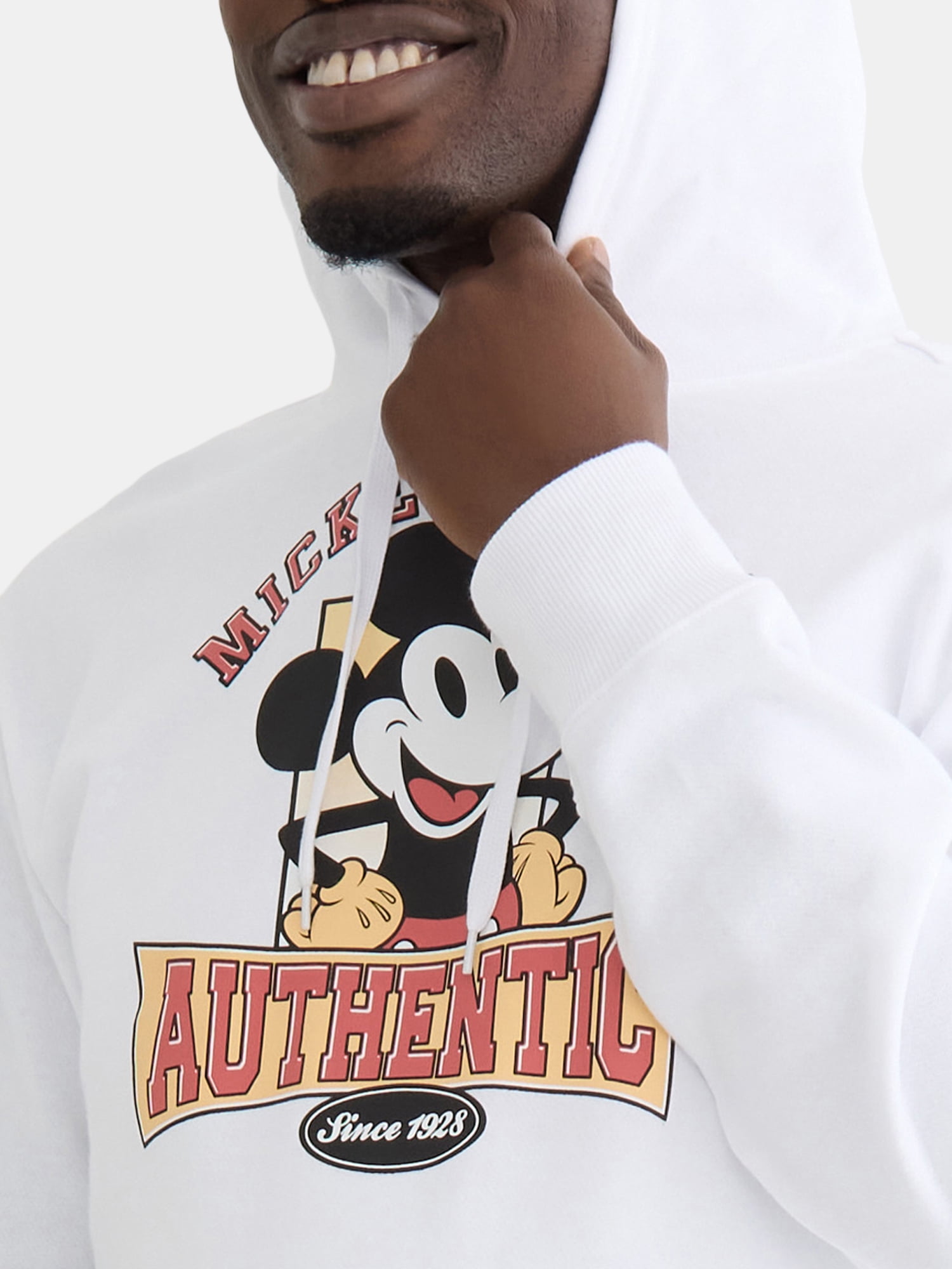 Disney Men's Mickey Mouse Authentic Brand Graphic Hoodie Sweatshirt, Sizes S-3XL