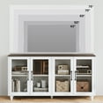 thumbnail image 5 of Advwin Modern Entertainment Center Wall Unit with Glass Display Cabinets & LED Lights, 3-Piece TV Stand Set for Up to 70" TVs, Tempered Glass Doors, Storage Shelves & Drawers for Living Room, 5 of 12