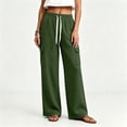 thumbnail image 7 of Plus Size Lounge Pants for Womens Fashion Wide Leg Cargo Sweatpants Elastic Drawstring High Waist Casual Sweat Pants With Pockets, 7 of 7