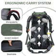 thumbnail image 6 of Eurhowing 60L Travel Hiking Backpack with Rain Cover, Water Resistant Camping Backpack, Outdoor Large Backpack for Men Women, Green, 6 of 9