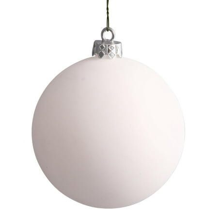 Blanc Mat Uv Résistant Commercial Foré Incassable Boule De Noël Ornement 1575 400mm