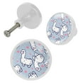 thumbnail image 2 of 4 Pcs Alpaca Knobs for Kitchen Cabinet Cupboard Dresser Bookcase Drawer Pulls Handles Round Home Decor, 2 of 5