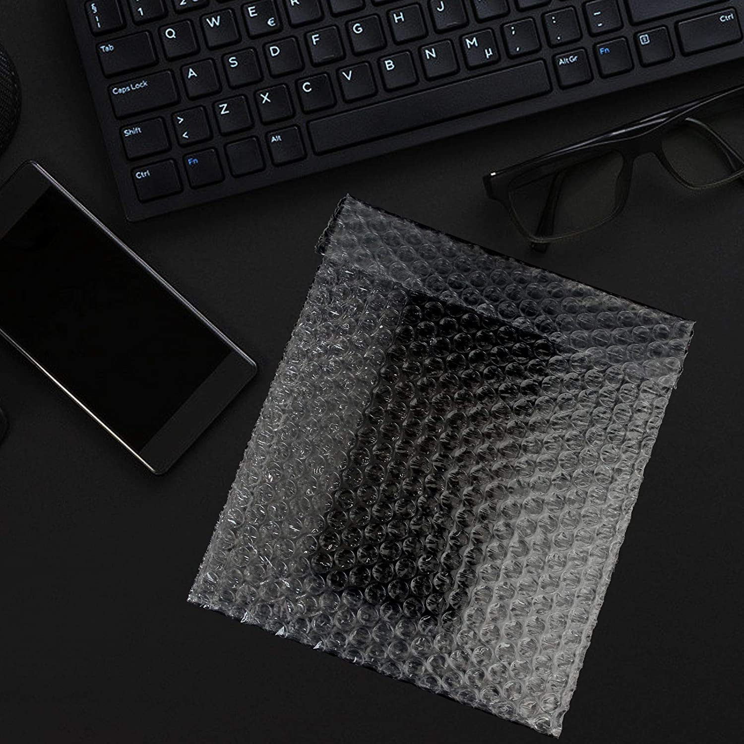 Nvzi 7"x8.5" Bubble Wrap Bags, Clear,100 Count