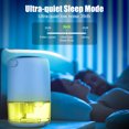Uarter 1100ml Ultra Quiet Small Dehumidifier with LED Light for Home