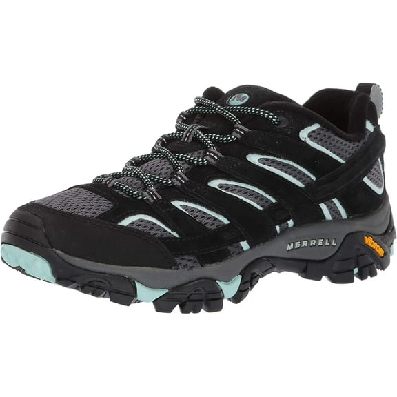 Merrell Women's Moab 2 Vent Hiking Shoe 7.5 Black Aqua