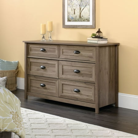 Sauder County Line 6 Drawer Dresser Walmart Com
