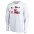 thumbnail image 2 of Men's White Calgary Flames Victory Arch Long Sleeve T-Shirt, 2 of 3