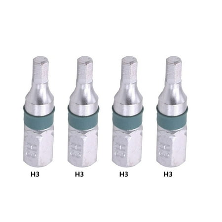 

Leke 4Pcs Magnetic H2.5-H6 Hex Head Screw Driver Bit 1/4inch Hex Shank 25mm Spanner
