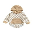 thumbnail image 1 of Combinaisons à Manches Longues/manches Courtes à Capuche Patchwork pour Bébés Garçons et Garçons avec Poches, 1 of 7