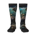 thumbnail image 2 of Lsque Artistic Light Dot Wolf、 Printed Crew Socks Men's Women's LightWeight Thin Casual Calf Socks ,Knee High Socks,Cotton Socks, 2 of 9