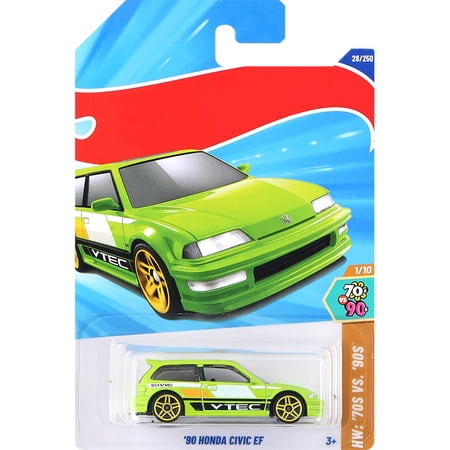HW 2025 90 Honda Civic EF (Green) HW: 70s vs. 90s