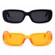 thumbnail image 4 of Gafas de sol BUTABY Rectangulares, estilo retro, UV400, color negro y naranja, 4 of 7