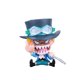 thumbnail image 1 of ¡Una pieza Zoro Luffy Sanji Q sentado Ver! Robin Nami Brook Chopper,p Afortunado Sencillez, 1 of 5
