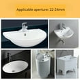 thumbnail image 3 of 4Pcs Plastic Sink Hole Overflow Cover for Kitchen Bathroom Basin Trim Bath Drain Cap Sink Wash Basin Round Overflow Ring Plug, 3 of 9