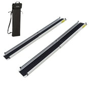 Silver Spring 3-5 ft. Telescoping Wheelchair Track Ramps with Storage Bag
